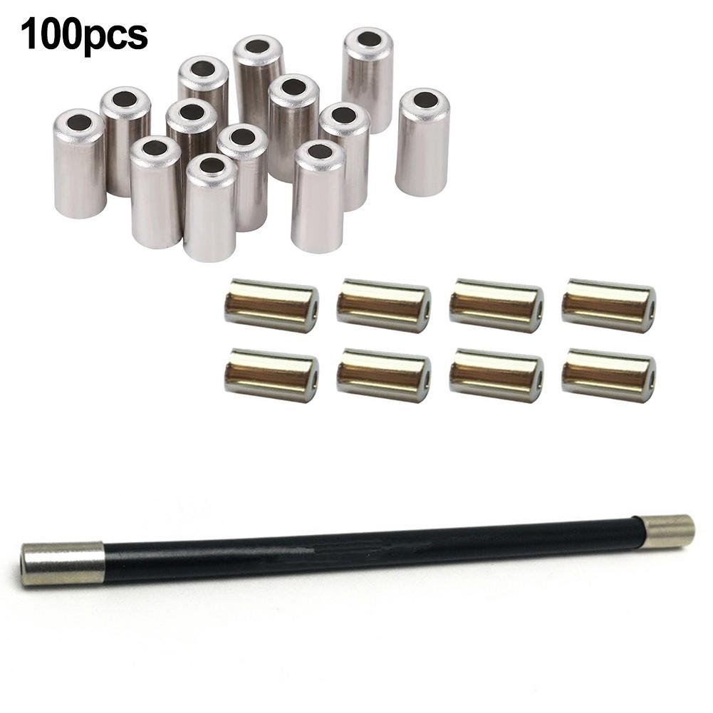 100pcs Cable End Cap 4mm/5mm Brake Shifter Gear Cable End Cap For Road Bike