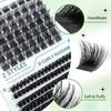 Hot Melt Single Cluster Diy Grafting False Eyelashes Fox Eye Cat Eye Large Capacity Single Cluster False Eyelashes