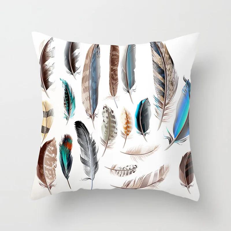 Feather Dream Catcher Pattern Pillow Cushion Cover Car Home Sofa Bed
