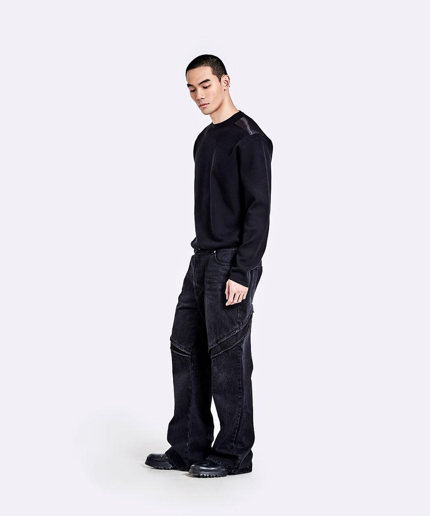 51Peosenteu Devils Denim Pants - Washed Black