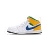 (TD) Air 1 Mid 'White Court Purple Teal' Baby 640735-128