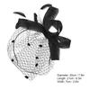 Wedding Women Net Mesh Bridal Face Veil Hats Brides Fascinator Headwear Hair Accessory(Black)