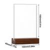 Double Side Clear Bulletin Board A4/A5/A6 Menu Stand Holder Durable Display notice supplies  Hotel
