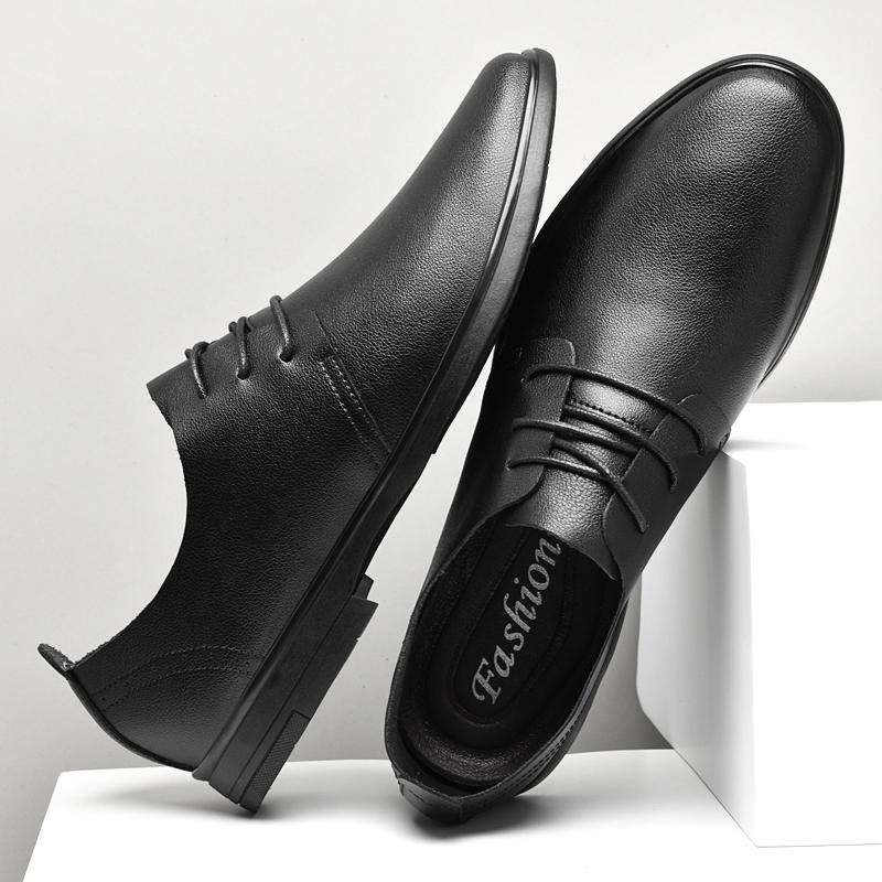 Fashion Hot Sale Men's Genuine Leather Oxford Shoes Breathable Business Office Shoes Versatile Male Formal Dress Footwear New Sneakers