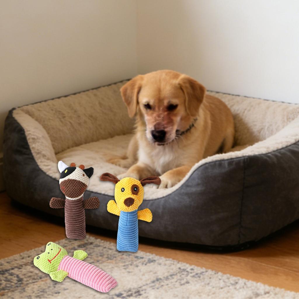 Plüsch Quietsch Maiskorn Textur Marionetten Haustier Spielzeug, Interaktives Kauspielzeug Für Hunde Zum Spielen