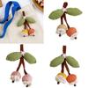 Fabric Fruit Brooch Hawthorn Cherrys Accent Portable For Casual Formal Occasions