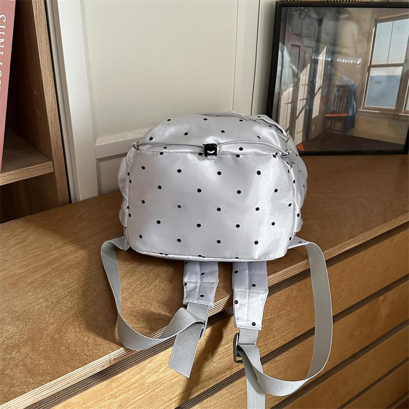 Dot Print Backpack Women's Lightweight Large Capacity Commuter Backpack