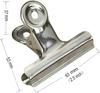 18 Pack Stainless Steel Chip Bag Clips Heavy Duty Food Bags Clamp Clips for Kitchen Office School(2.5In)