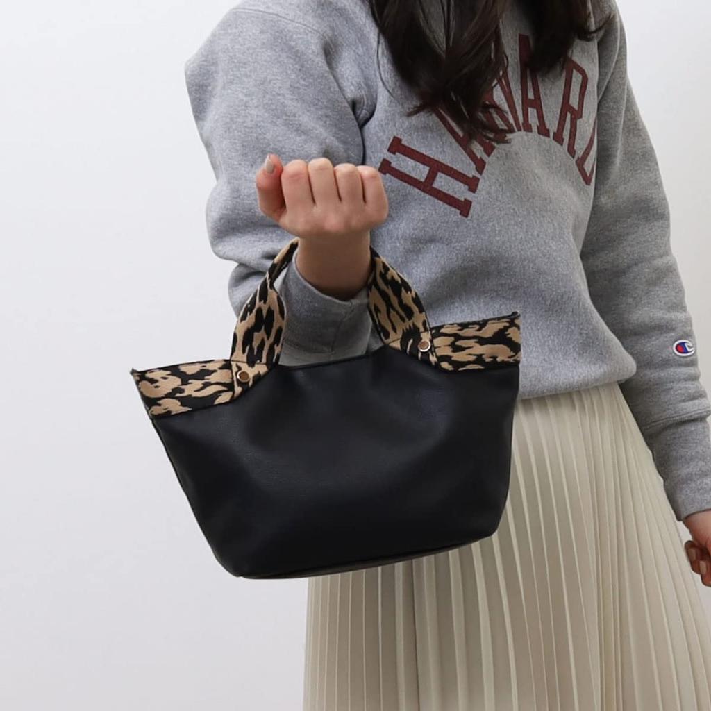 [Cuko] Tape Handle Faux Leather Mini 2-Way Bag
