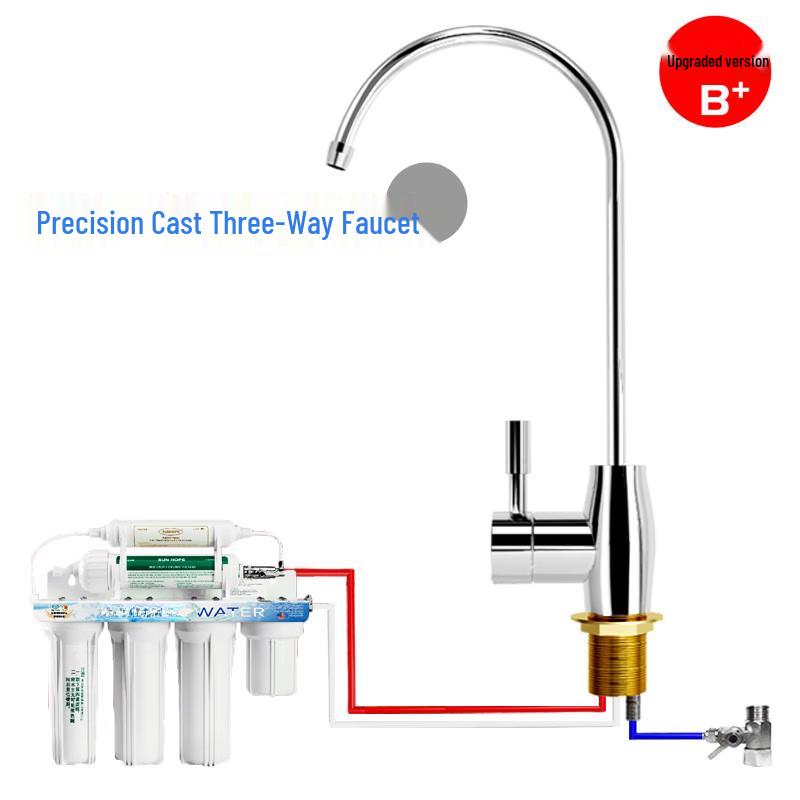 

RSRDDY Three-Tube Pressureless Faucet Water Purifier