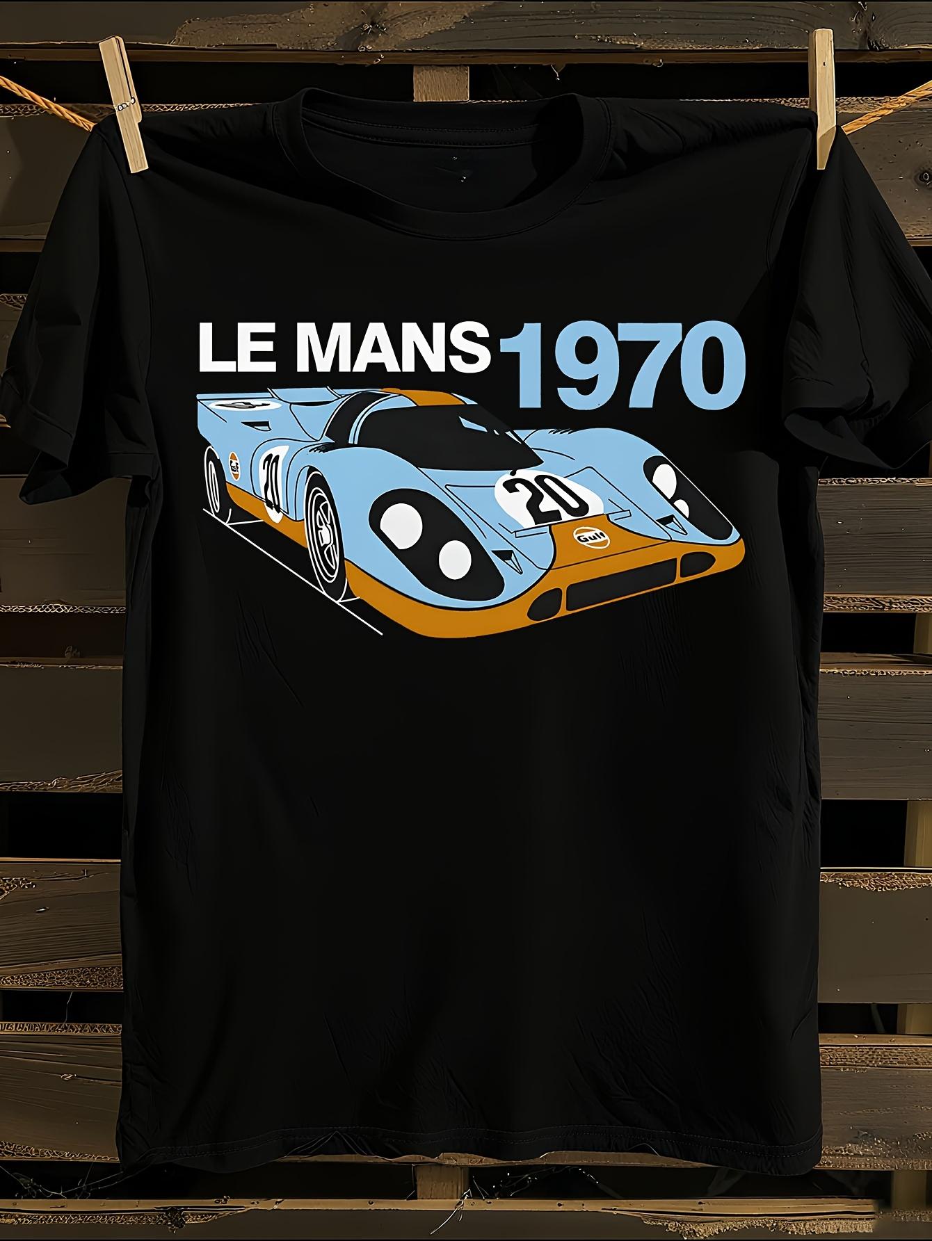 Vintage 1970 917 Race Car Graphic T-shirt S