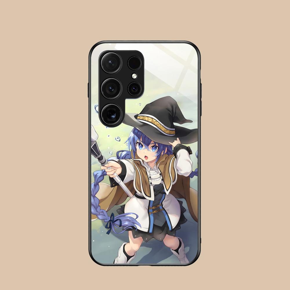 Mushoku Tensei Roxy Mobile Phone Case for Samsung Galaxy S26 S25 S24 S23 S22 S21 S20 Note20 Plus FE Ultra Glass Colorful Cover