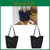Cartoon Embroidery Doublesided Tote Bag With Large Capacity For Daily Use