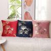 Stamping Pillow Dutch Velvet Pillow Cover Nordic Ins Sofa Car Cushion Back Cushion Cover