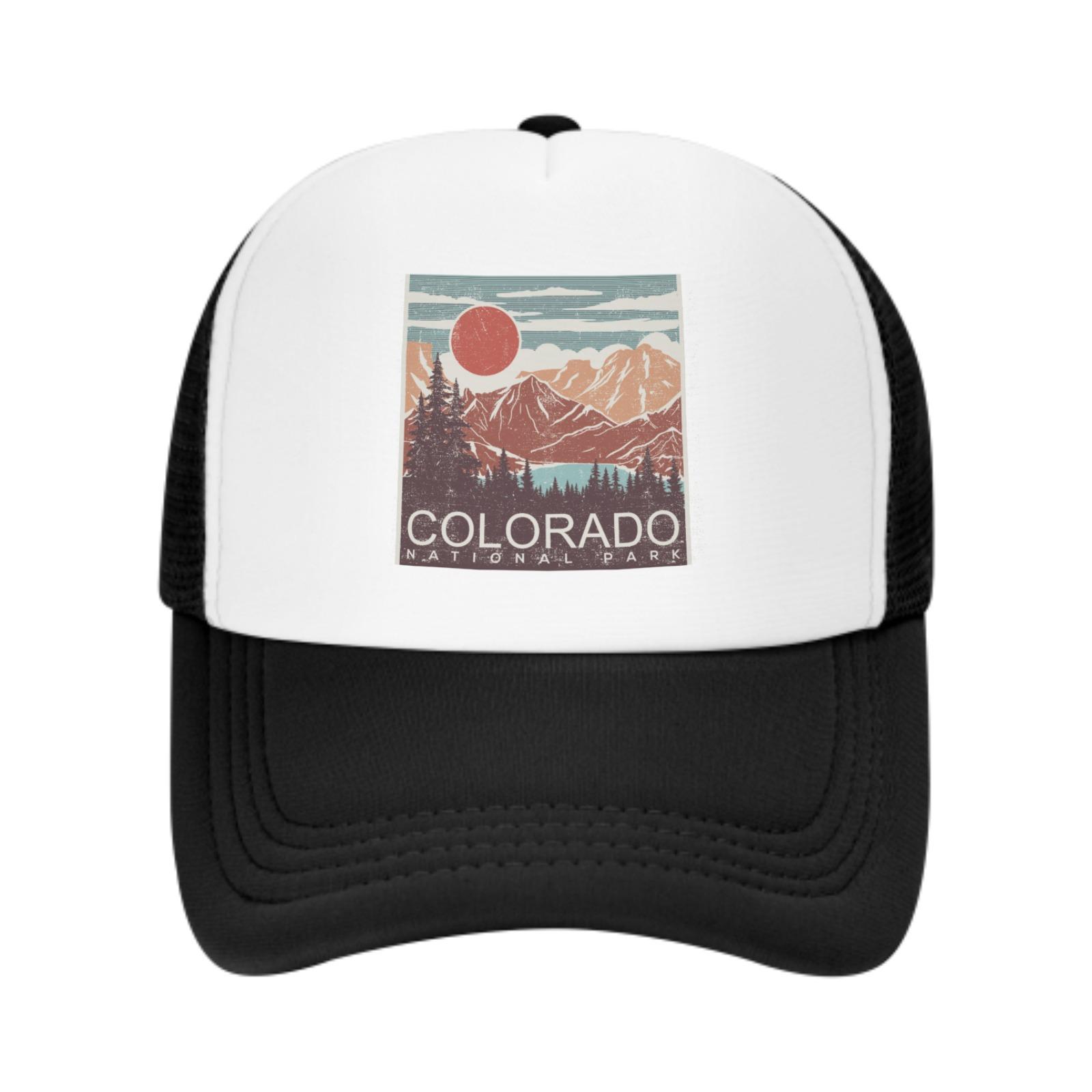 

Explore Colorado National Park Nature S Lover Baseball Cap Mesh Trucker Hat For Outdoor Hiking Climbing Print One Size One Size