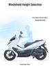 Transparent Rain Shield Windshield for Haojue UHR150