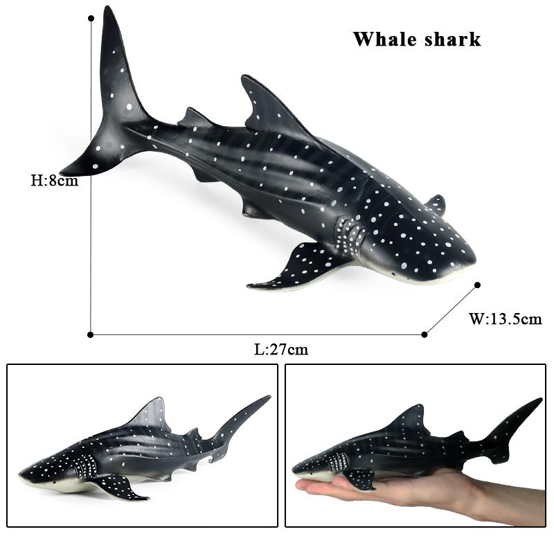 Oenux Ocean Animal Savage Megalodon Beluga Big Shark Orca Sperm Blue Whale Action Figures Sea Life Model Educational Kids Toy