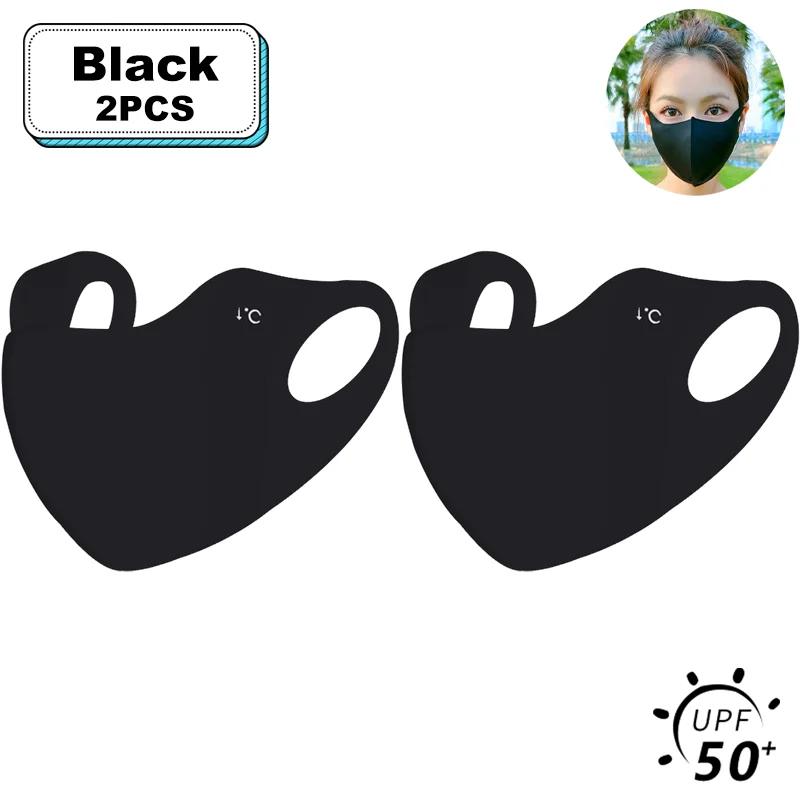 1-20 Pcs Summer UV Protection Mask 3D Ice Silk Breathable Traceless  Sunscreen Riding Mask Fashionable Hyaluronic Acid