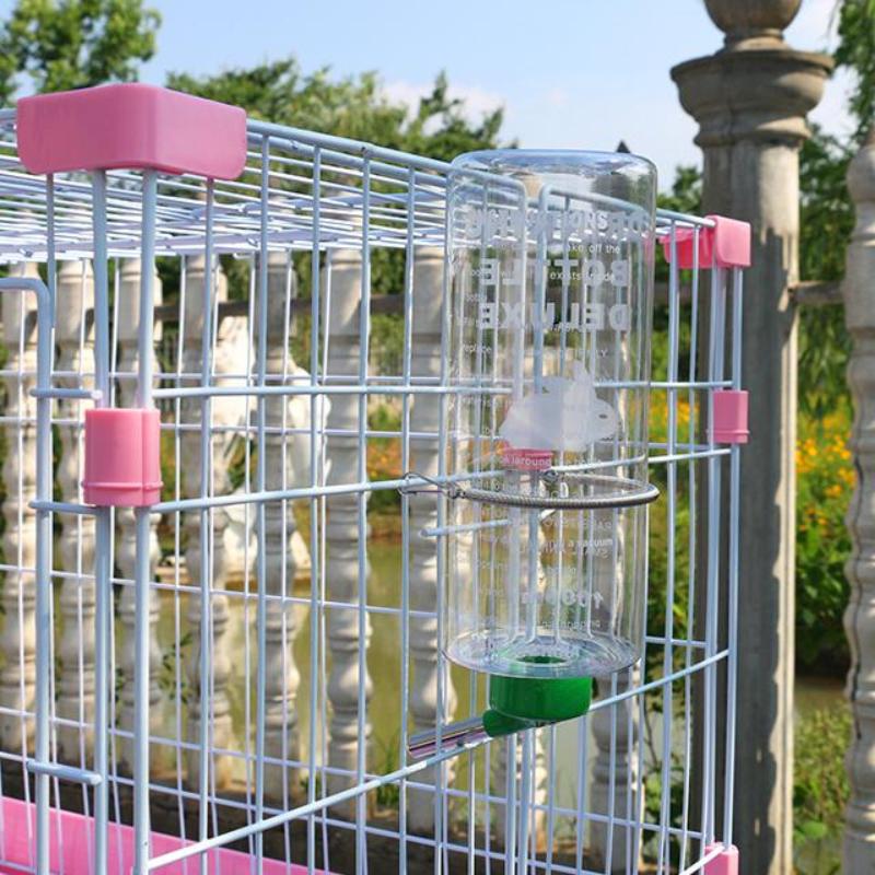 Pets Rabbit 1000Ml Large Water Bottle Pet Totoro Guinea Pig Water Pet Dispenser Cage Hangable Water Bottle Bowl Pet Supplies