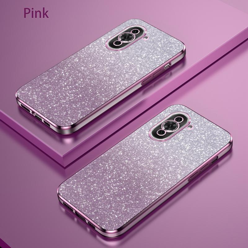 

For Huawei Nova 10 Luxury Electroplated Glitter Case For Huawei Nova 10 Pro 10 SE Soft TPU Bumper Transparent Phone Back Cover For Nova 10 розовый