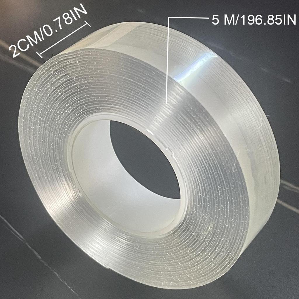 Nano taśma dwustronna uchwyt wielokrotnego użytku bezśladowy zdejmowana przezroczysta naklejka samoprzylepna kuchnia łazienka zmywalne taśmy