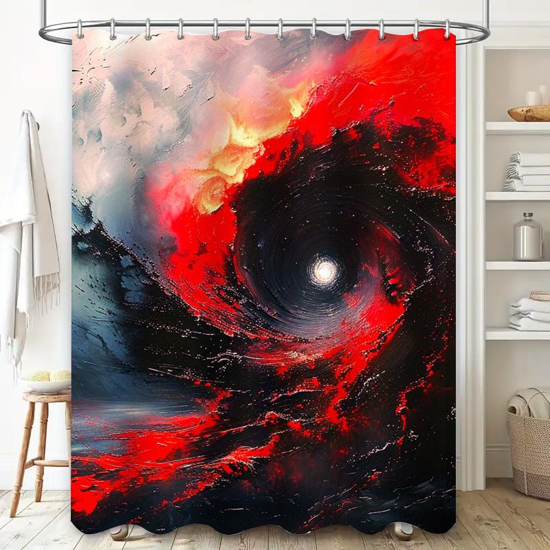 Pink Shower Curtain Waterproof Fabric Bathroom Decor Hanging Shower Panels Modern Home Living Room