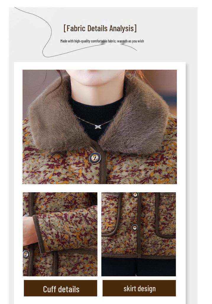Stylish Winter Cotton Jacket - Dirt-Resistant, Slimming, Fleece-Lined, Plus Size, Loose Fit, Thick Outerwear