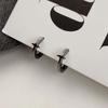 Korean Trend Teenage Earrings Unisex Stainless Steel Simple Small Cross Star Earrings Man Unusual Punk Jewelry