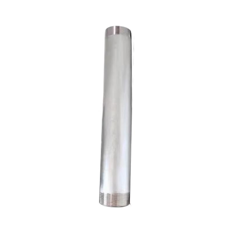 JINNING Galvanized Carbon Steel Double-Ended Threaded Pipe Nipple