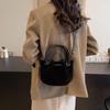 Luxury Suede Tote & Bucket Bag: Stylish Mother-Child Shoulder/Crossbody with Ruched Design