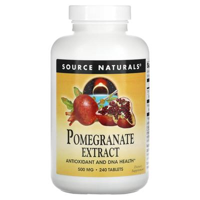 Source Naturals, Екстракт граната, 500 мг, 240 таблеток