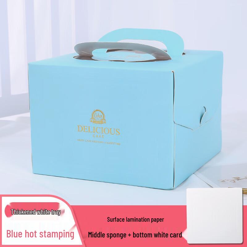 Deou Starlight Transparent Birthday Cake Box with Handle