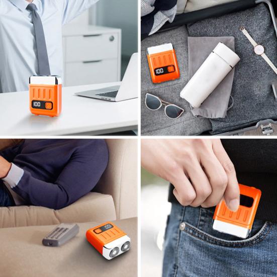 Double-head Mini Electric Shaver USB Rechargeable Waterproof Portable Travel Wet Dry Shaving Razor Men