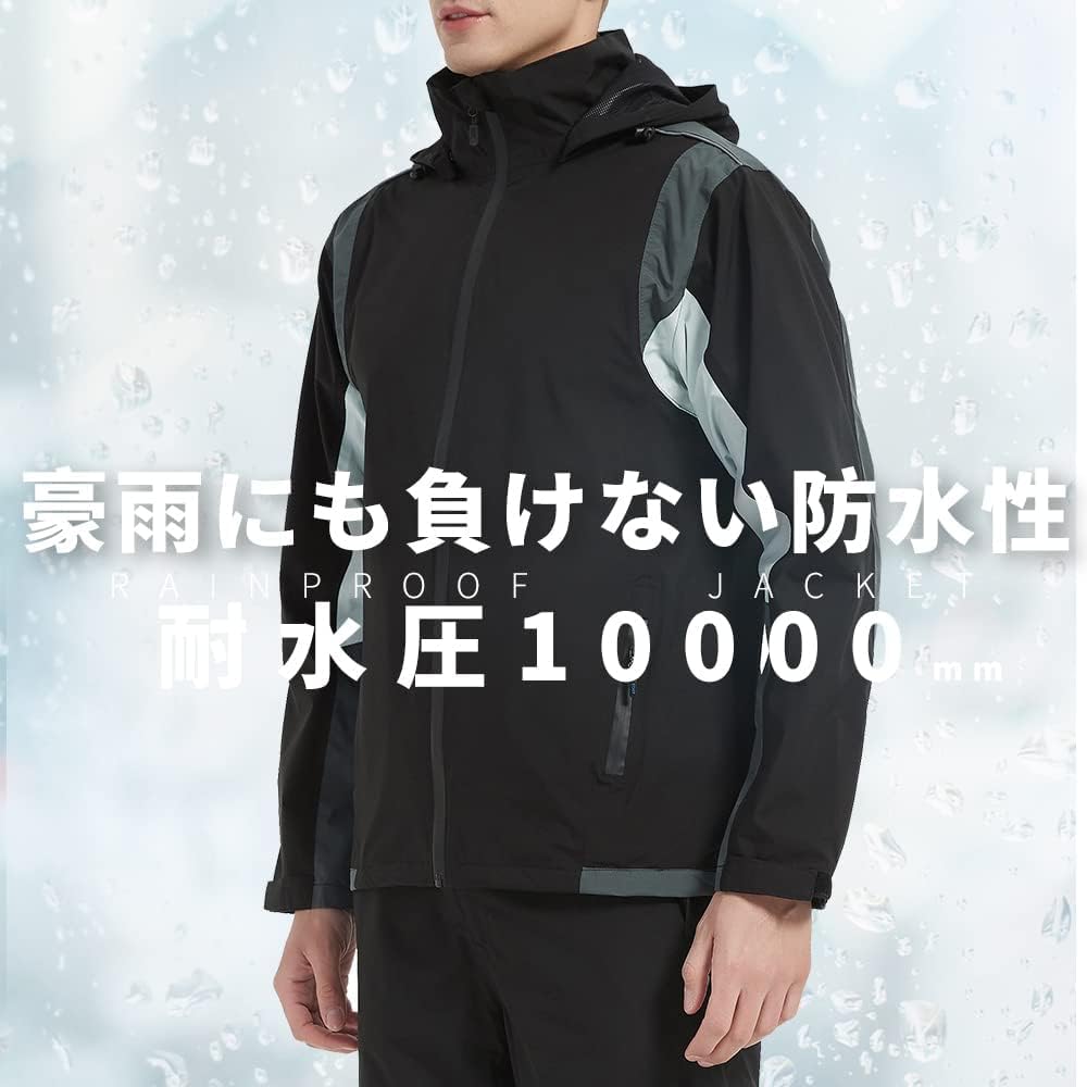 Golf Rainwear Rain Suit and Bottom Set Cold Water Raincoat Mountain Parka Windbreaker Bike Wear Outdoor Golf Bicycle Mountain Climbing Fishing