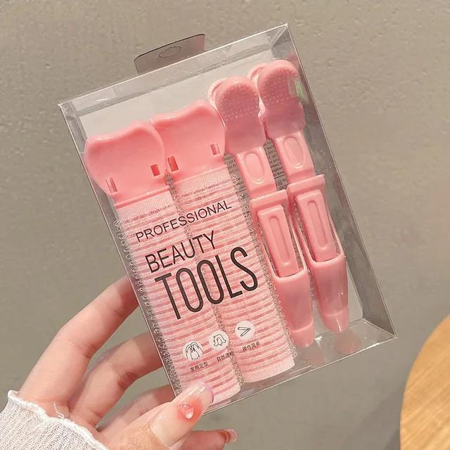 4pcs Lazy Hair Curlers Heatless Curls No Heat Hair Rollers Alligator Hair Clip Sleeping Hair Root Fluffy Clip Hair Styling Tools