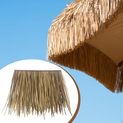 Roof Thatch Roofing Panel DIY Easy To Use Palm Roll Grass Skirting for Gardens Fence