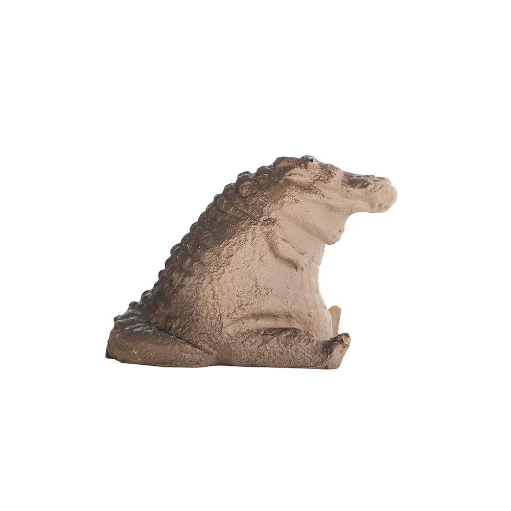 1Pc Creative Little Crocodile Desktop Resin Ornaments, for Outdoor Courtyard Patio Garden dDcoration