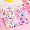 2 Sheets Kawaii Decor Sticker Cute Cartoon Luminous 3D Stickers Diy Phone Luggage Motorcycle Laptop Suitcase Decals