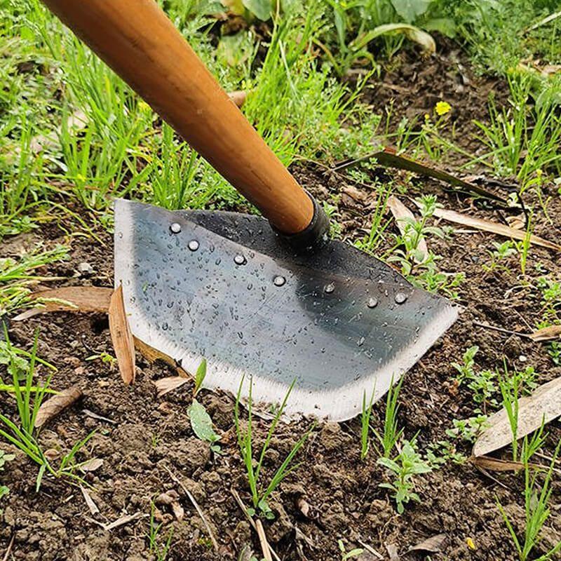 Testa di zappa per erba Pala per diserbo in acciaio Zappa per giardinaggio ispessita Aratura del terreno Piantagione di ortaggi Attrezzi agricoli multiuso