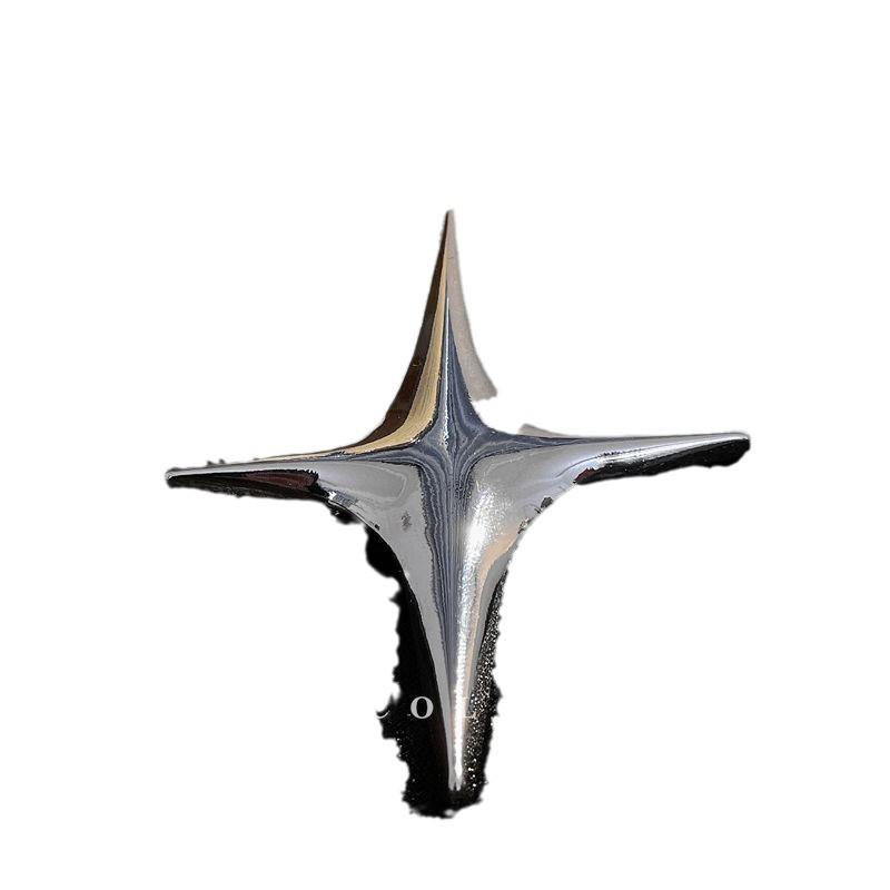 Minimalistische Geometrische Sternenexplosion Metallbrosche: Trendiges Damenmode-Accessoire