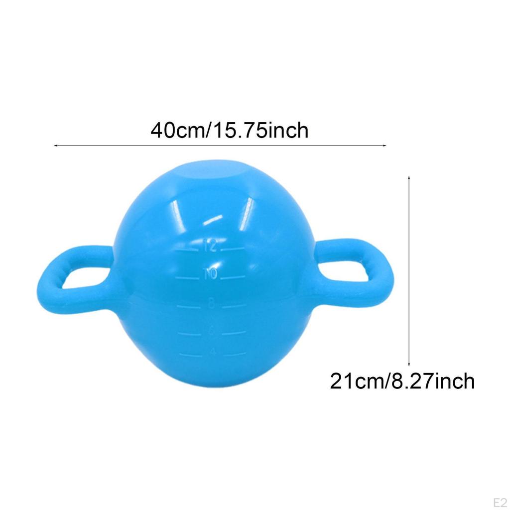 Regulowany Kettlebell Wodny ze Skalą, Przenośny Kettlebell z Podwójnym Uchwytem, Trening Siłowy