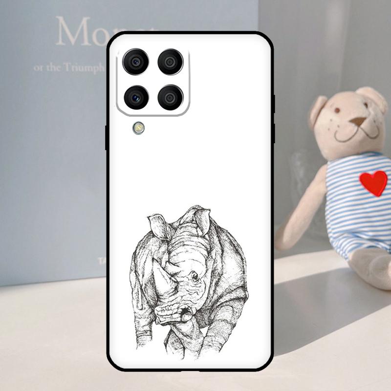 Rough Rhinoceros Rhino Beast For Samsung Galaxy M55 M15 M35 M14 M34 M54 M11 M21 M31 M13 M33 M53 M12 M32 M52 M06 M16 Case