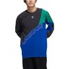 adidas Sweat-shirt à col ras du cou avec imprimé logo Trèfle Colorblock Originals pour homme HF5944