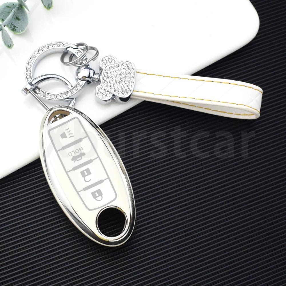 4/5 Buttons Tpu Car Key Case For Nissan Maxima Altima Versa Sentra Sunny Sylphy Teana Qashqai X-Trail Juke Shell Fob Fob Cover