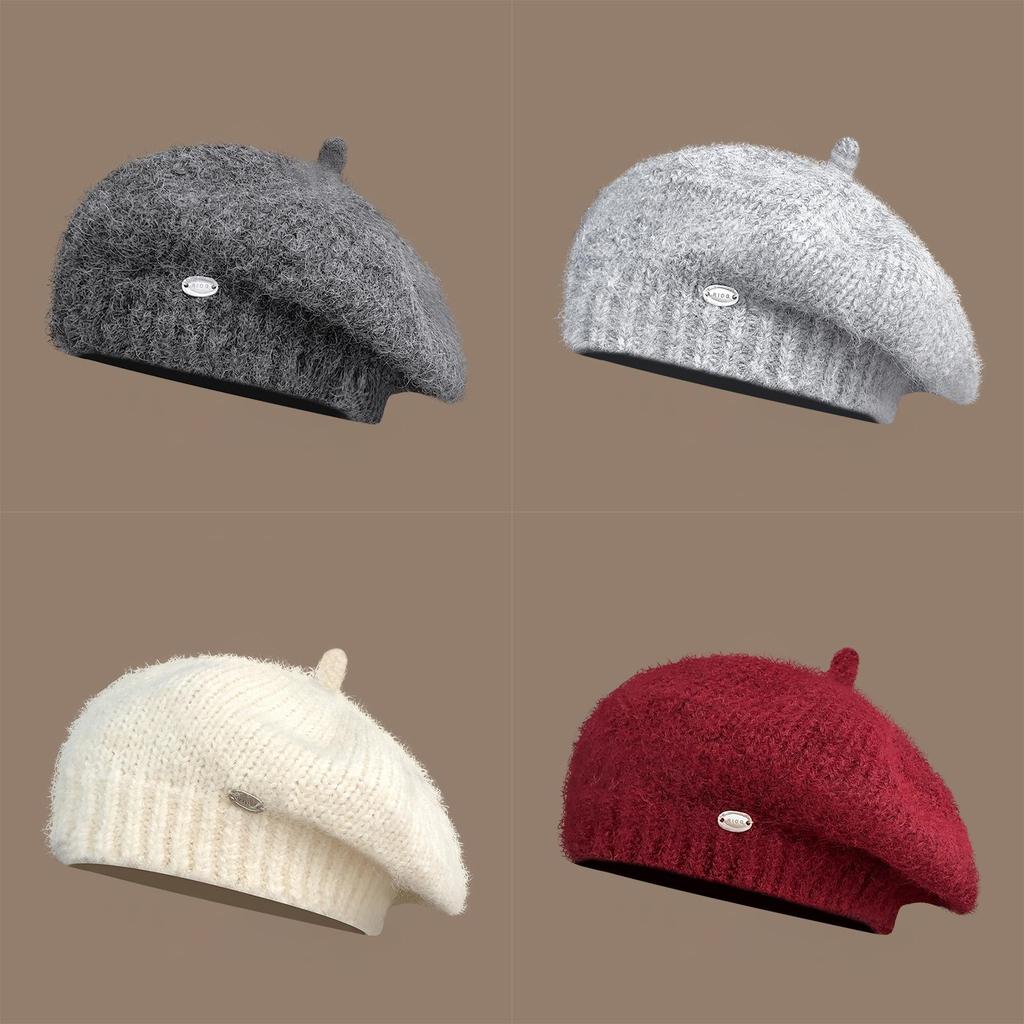 Ma Haimao Knit Beret Hat For Women Warm Fashion Autumn Chic Wearable