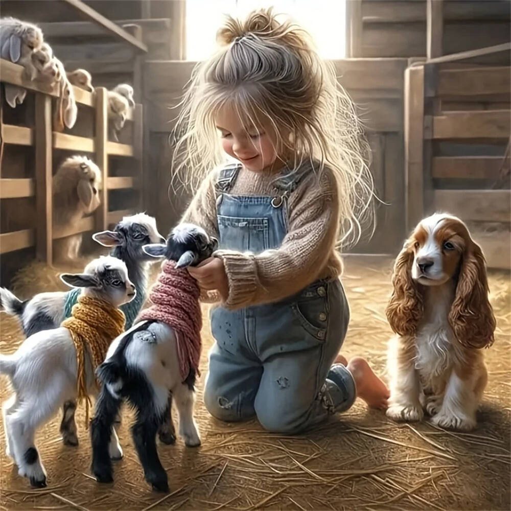 

5D Алмазная вышивка своими руками Женский портрет Утка Животное Полная круглая мозаика Алмазная живопись Домашняя Спальня Настенное искусство Round 40x40cm