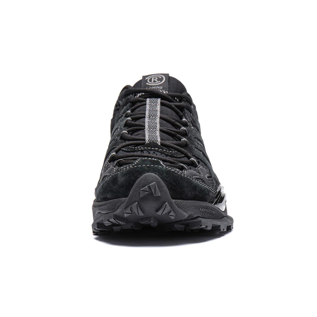Li Ning Cat Paw CRC Comfortable Versatile Shock Absorbing Wear Resistant Low Top Casual Shoes Unisex Casual Shoes Black AZGU031-1