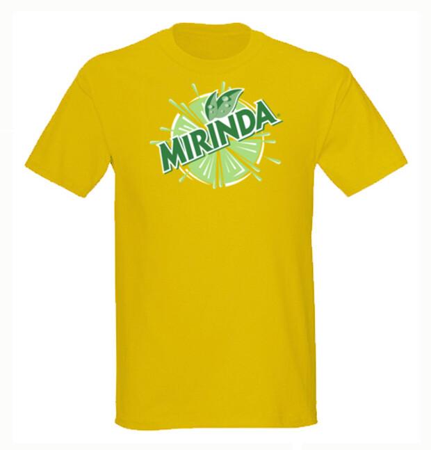 Футболка с принтом газированного напитка Mirinda Унисекс XL