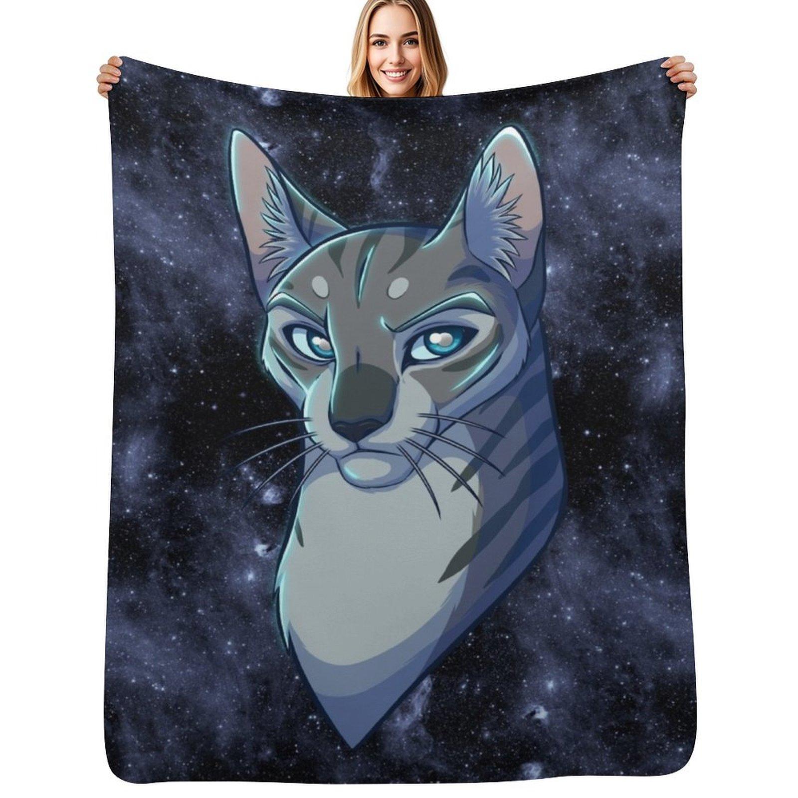 Jayfeather Throw Blanket Cozy Light Blanket for Travel Camping Picnic Size: 75*100cm, Weight: 230 GSM