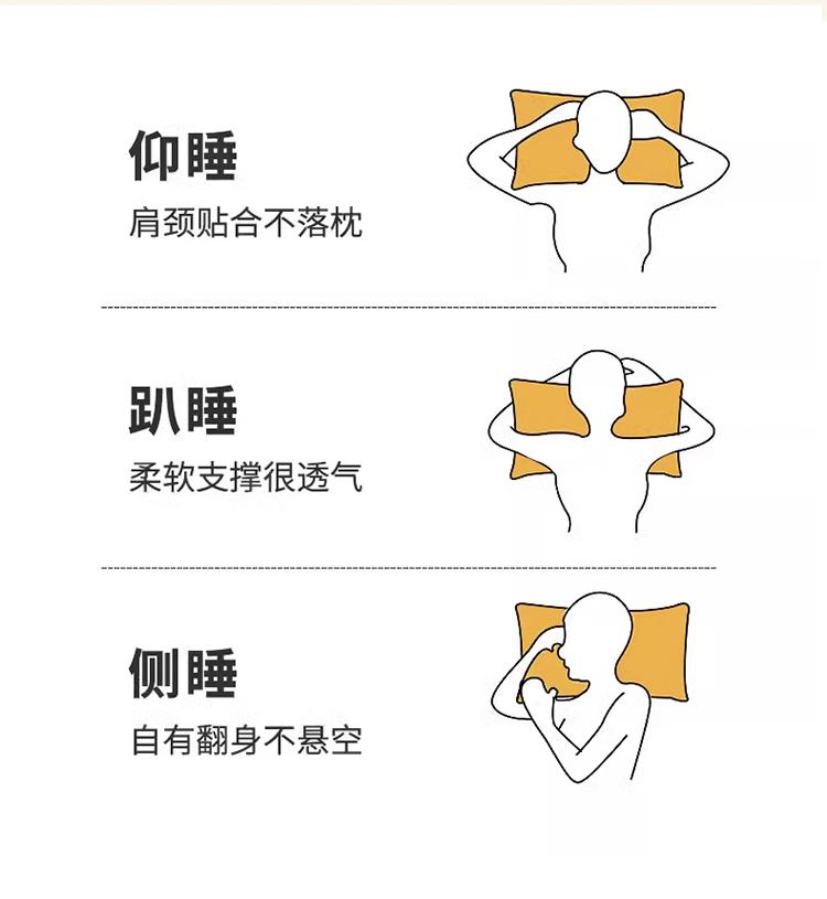 Yongyouwan A-class Knitted Massage Cartoon Embroidery Children's Pillow Student Dormitory Special Neck Protection Pillow Pillow Core